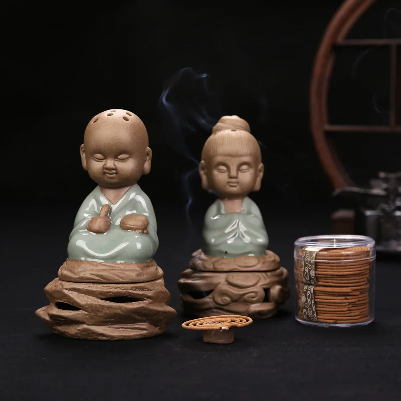 

Quemador De Incienso Tathagata Aromatherapy Stove Ru Kiln Ceramics Handicraft Backward Incense Way Factory Direct Sales Home