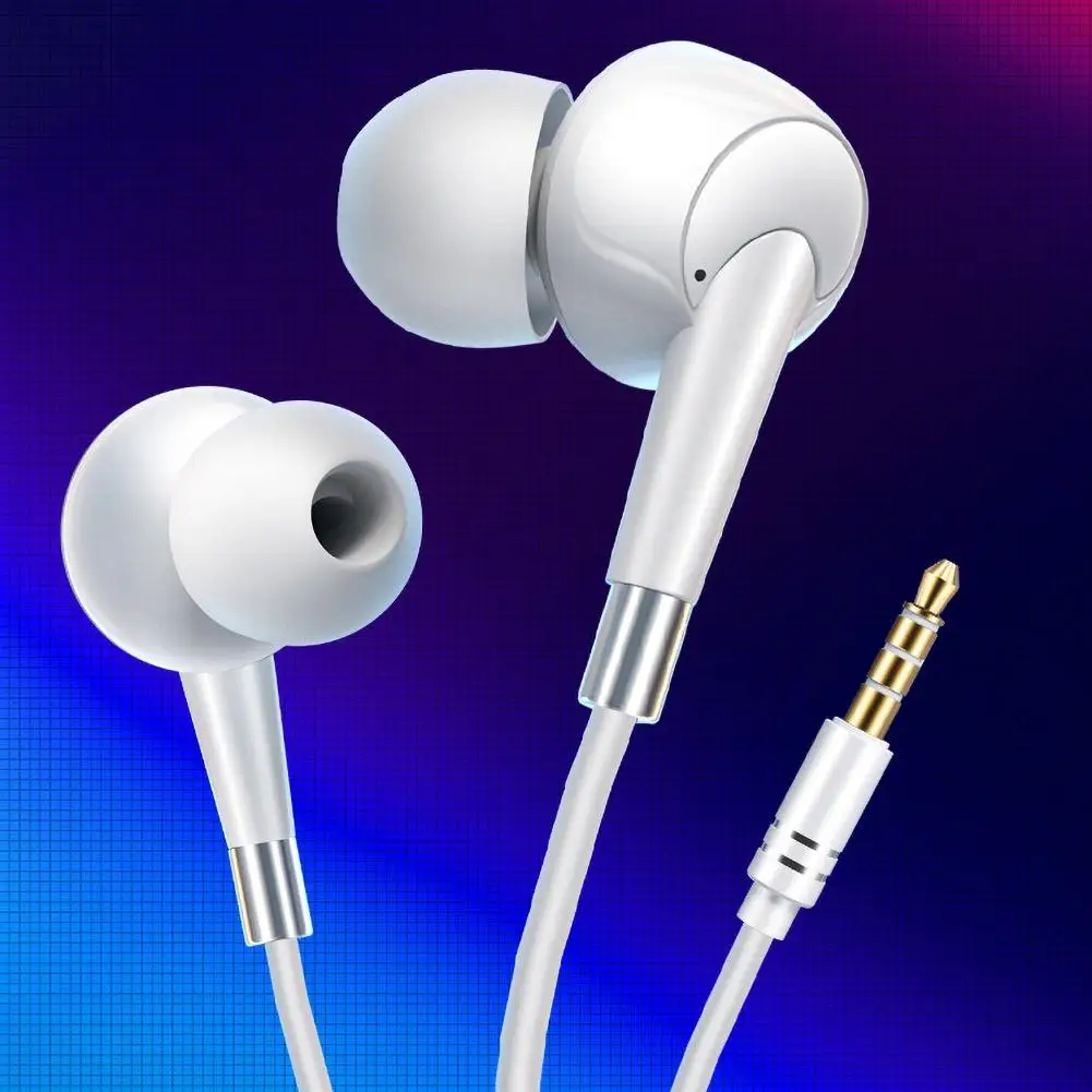 Новинка 2020 Проводные 3 5 мм HiFi бас наушники для телефона спортивные гарнитура с