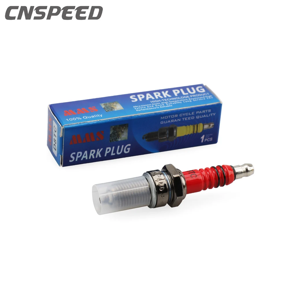 TC-Motor Red D8TC Ignition Spark Plug For 150cc 200cc 250cc Engine Scooter Moped Pit Dirt Motor Bike Motorcycle ATV Quad Go Kart Buggy