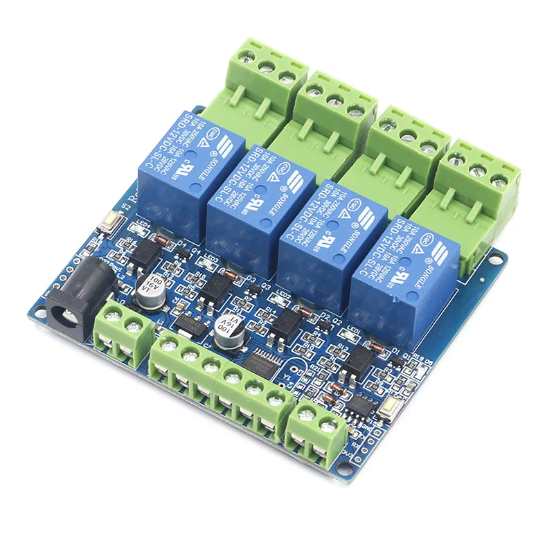 4 сторонний релейный модуль Modbus RTU система сделай сам STM8S103 входа на дороге связь