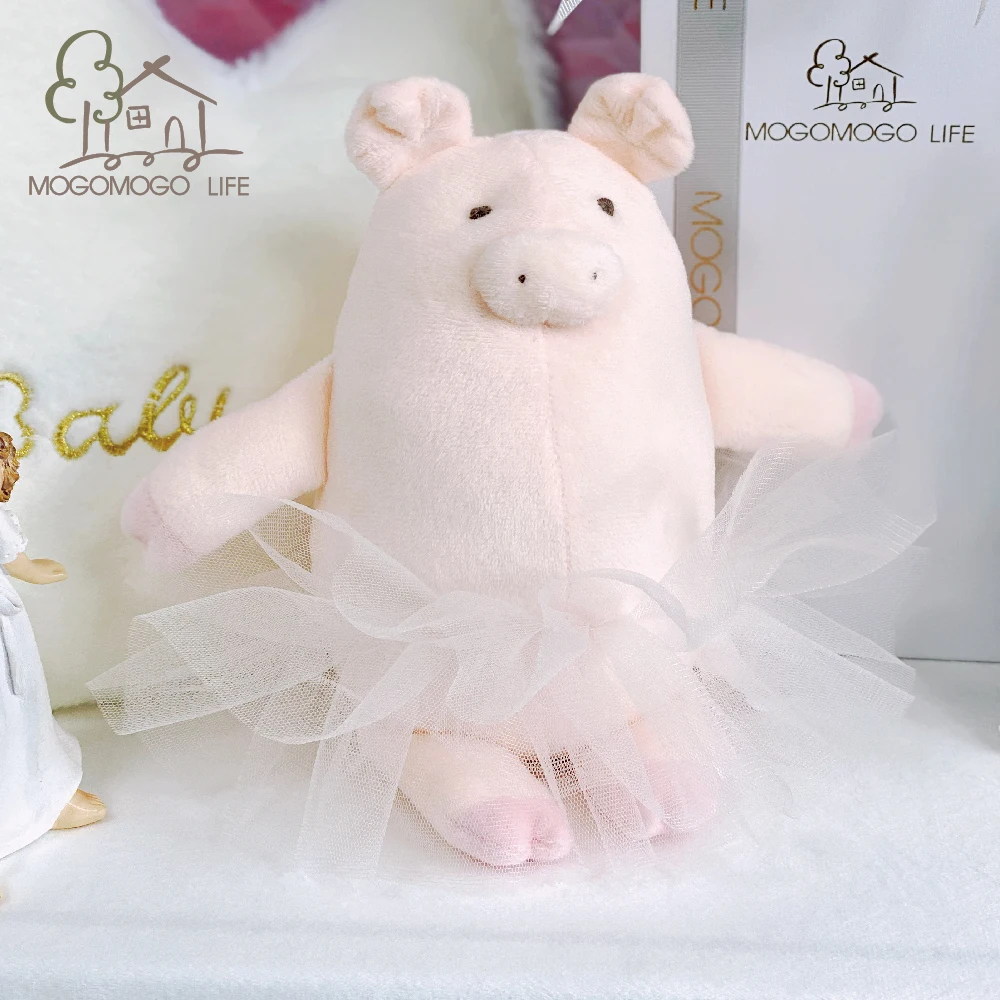 Luxury Ballerina Pig Plush Lovely Fat Round  Animal Baby Sleep Appease Toys Kawaii Handmade Pink Piggy Dolls 22 5cm princess toys for girls bjd dolls movable joint birthday gift houseplay lovely kid toys beautiful pink dress fairy tales