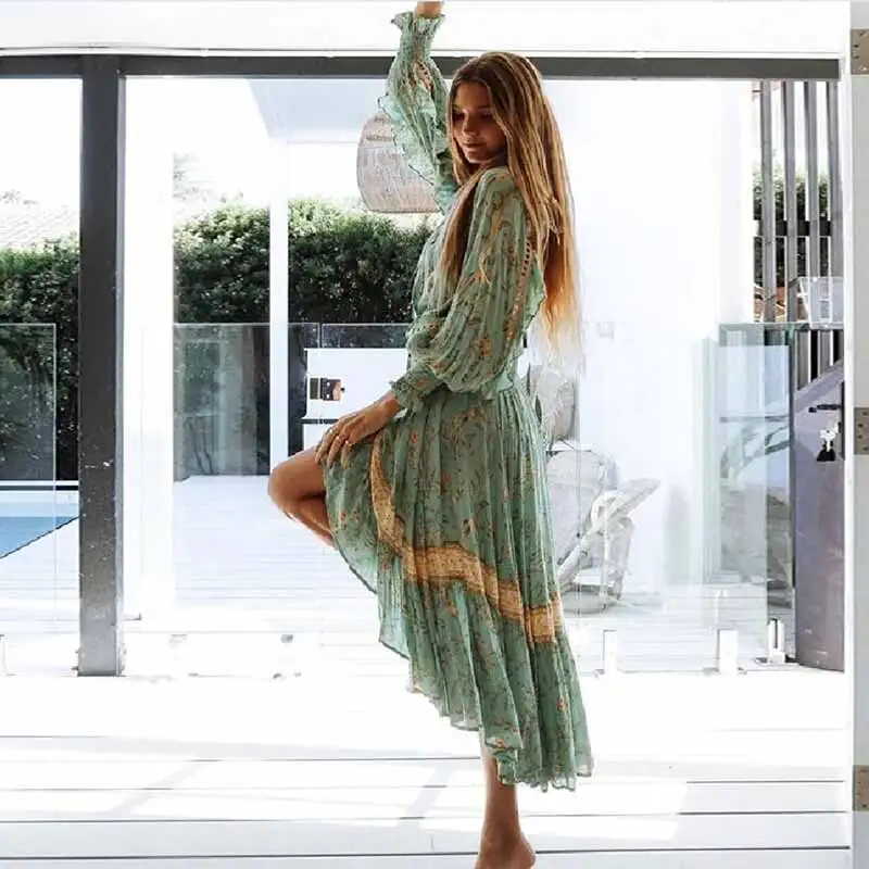 Вдохновленные винтажные с бирюзой блузки женские v образным вырезом цыганские