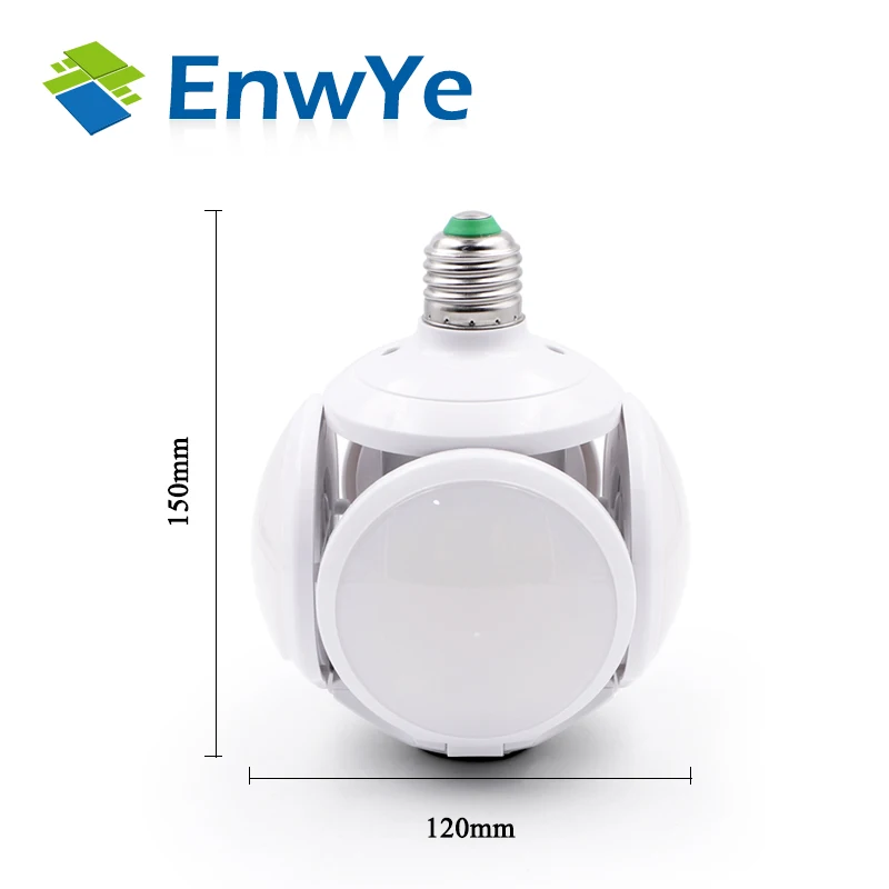 EnwYe Super bright LED folding bulb E27 40W LED light football UFO lamp AC 85-265V LED Bulb Christmas gifts for children Holiday