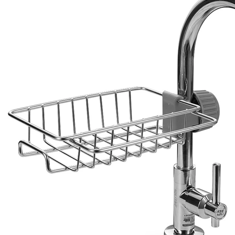 Grifo de acero inoxidable 304 para fregadero de cocina, escurridor multifuncional, estante de almacenamiento, artefacto de cocina, suministros, 1 Uds.