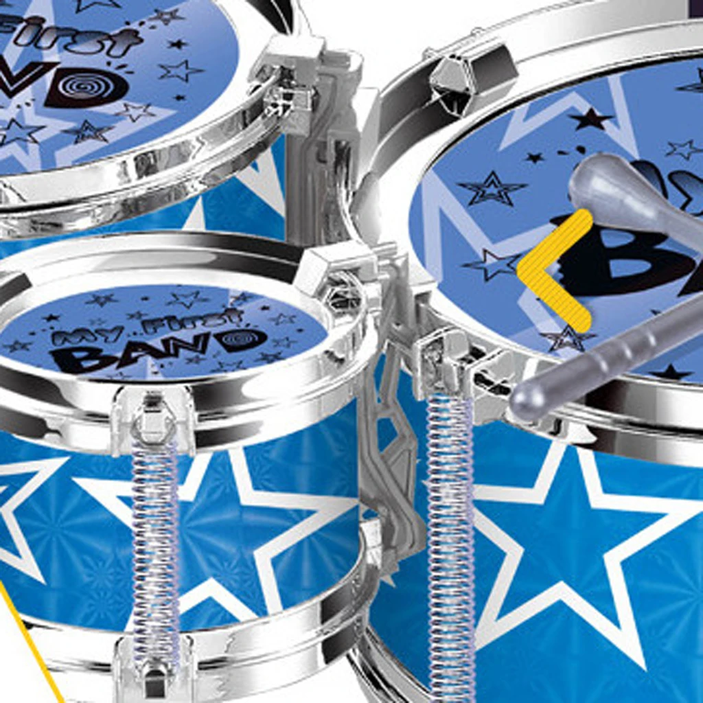 Random Set Mini Jazz Drum Playset Percussion Musical Instrument Kids Fun Toy