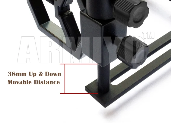 Description Picture 3 of itemArmiyo Camera Camcorder Phone Attach Spotting Scopes Sight Universal Tripod Support Mount Head Holder Hunting Accessories