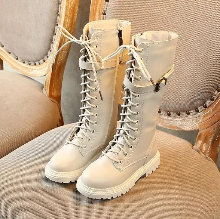 

Kids Shoes 2019 Autumn Fashion Girls Princess Black High Boots Children Dress Martin Boots for Toddler Casual Shoe