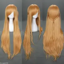 Светильник из коричневого меча Асуна Юки Аниме косплей парик