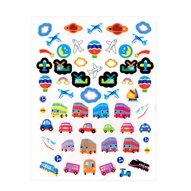 5 Pcs/lot Aircraft Car Stickers Scrapbooking Paper Self Adhesive