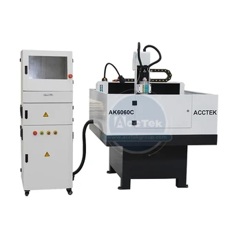 Günstige Multi Verwenden Cnc Router AK6060C Mini Atc Cnc Gravur Maschine Wasser Kühlung Spindel Für Form
