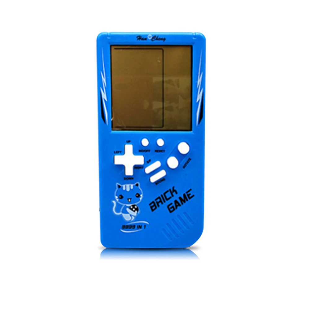 Blue New Детские электронные тетрис кирпичная игра портативная игровая машина lcd Обучающие игрушки портативная игровая консоль для детей и взрослых - Цвет: Blue New