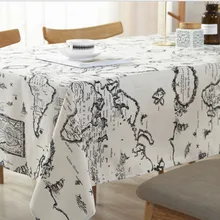 Buulqo печатная карта Ретро хлопок и лен ткань по метру DIY шитье ручной работы хлопчатобумажная ткань для домашнего текстиля Материал 100x150 см