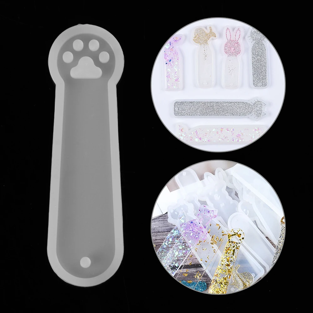 

DIY Necklace Pendant Jewelry Making Tools Fish Tail Bookmark Resin Mold Transparent Cat Claw Silicone Mold Epoxy Mold