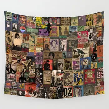 

Rock Around the Clock Wall Tapestry Cover Beach Towel Home Decoration Wall Hanging for Bedroom Living Room