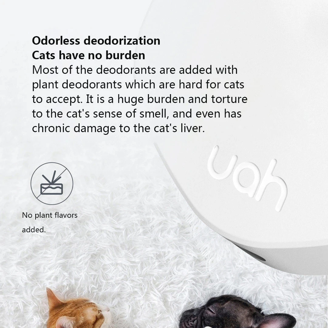 YouPin Uah Cat Litter Box Smart Deodorizer 24-hour Smart Monitoring Long Battery Life Positioning Adsorption Pet Smart Deodorize