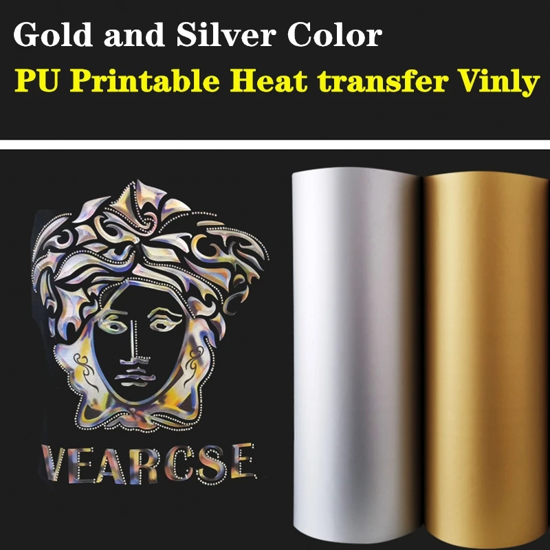 YC006 金银色 high elastic PU printable vinly film (1)