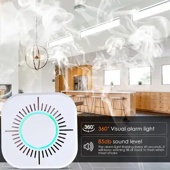 

2019 New Precision Fire Smoke Sensor Detector Alarm Tester Smoke Alarm Home Security