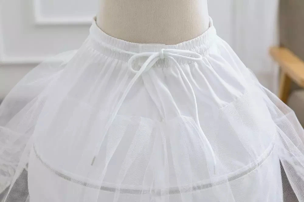 Kids Petticoats for Flower Girls Dresses Little Girls Crinoline 3 Hoop Skirt Petticoat Lolita Skirt Underskirt Vestido De Novia