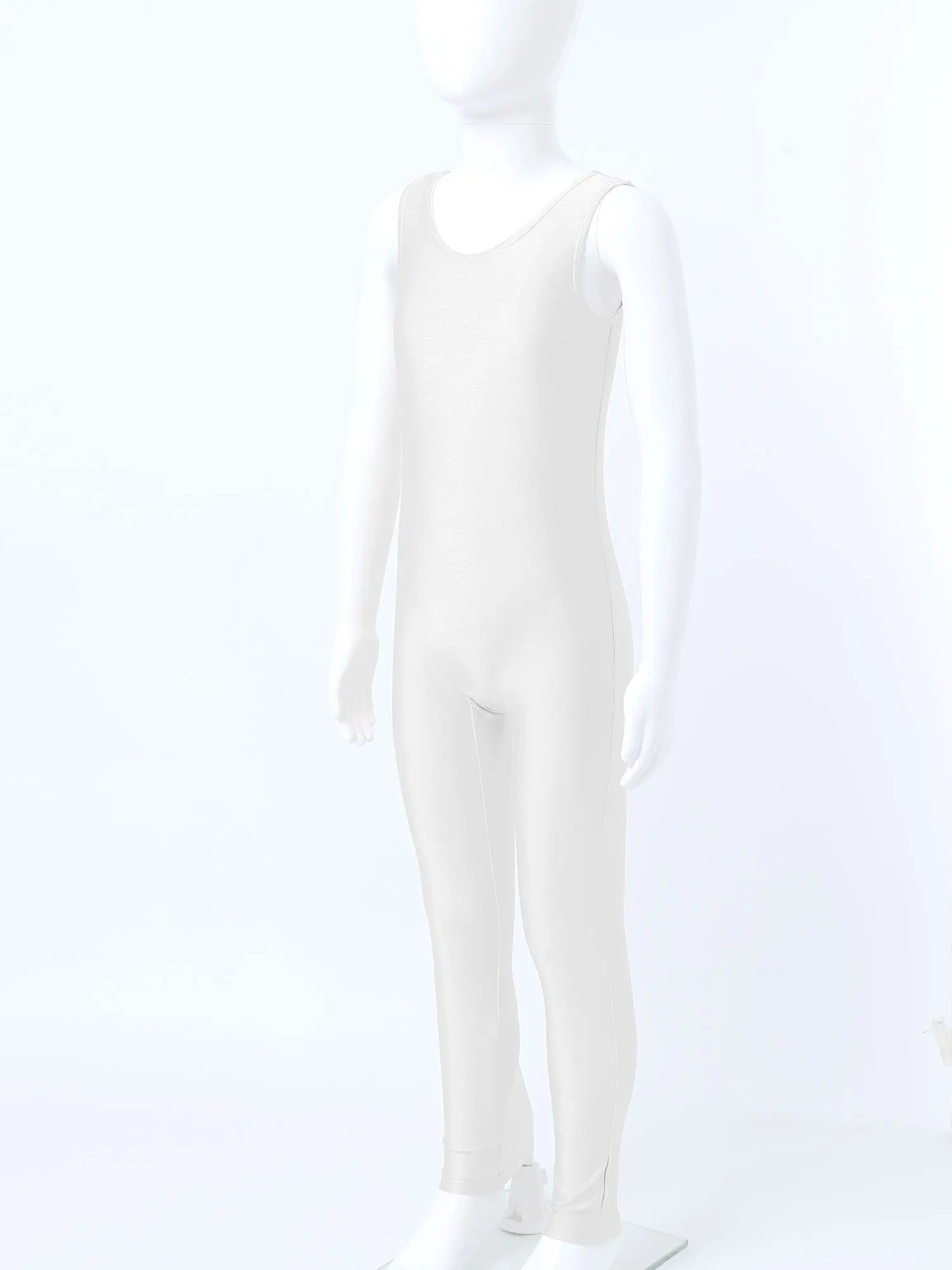 Kids Sleeveless Full Body Ballet Leotard Skin Tight Gymnastics Jumpsuits Bodysuit Dancing Costume Girls Dancewear