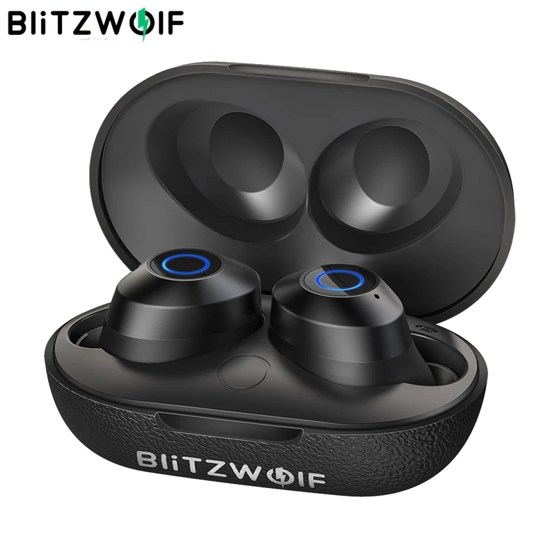 Baratos BlitzWolf BW FYE5 TWS bluetooth 5,0 en la oreja auricular Mini Invisible real inalámbrico de llamada dual auriculares estéreo caja de carga