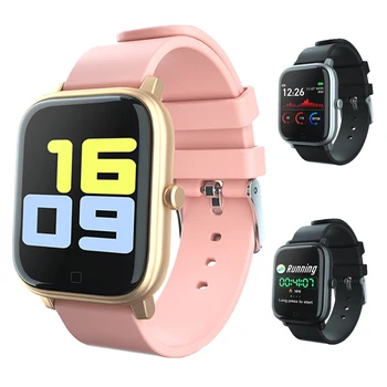 

Smart Watch Pink S1 Heart Rate Blood Pressure Monitoring Sleep Tracker Fitness Tracker Bluetooth Vibration Waterproof Bracelet