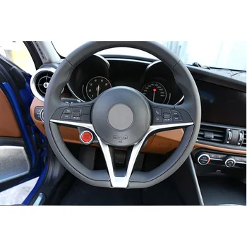 

3 Color ABS Car Engine Start Stop Push Button Ring Trim for Alfa Romeo Giulia Stelvio Car Accessories Auto Interior Stickers