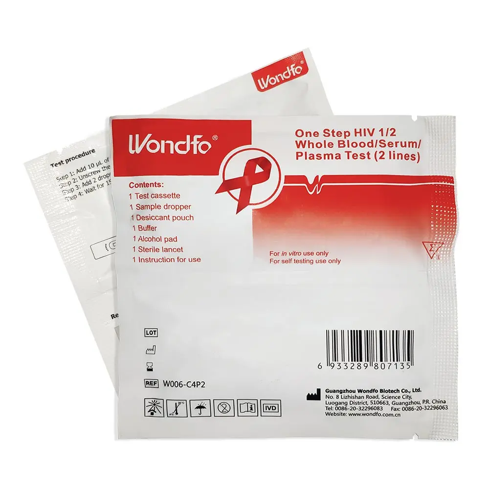 Wundfo 원스텝 HIV 1/2 전혈/혈청/혈장 테스트, 개인 정보 보호, 빠른 배송, 1 테스트Toilet Tissue AliExpress