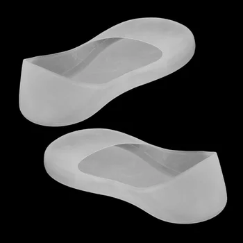 

1 Pair Feet Braces Silicone Socks White Full Length Super Thin Foot Protector Foot Cover Footcrack Pad For Sports A35
