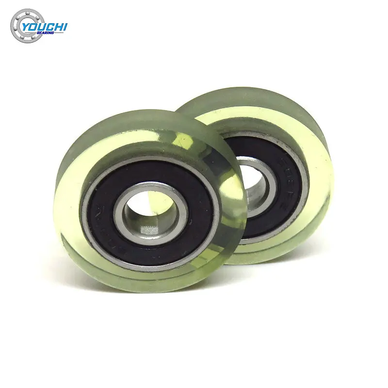 8x30x7mm rolamentos de portas correr revestidos borracha macia 02