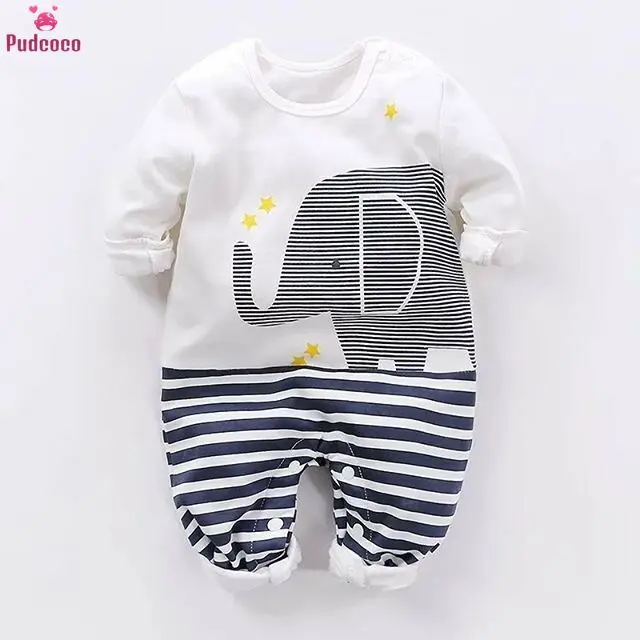 

Newborn Baby Boys Girls Clothes Hooded Romper Thick Cotton Outfit One-PiecesJumpsuit Children Toddler Clothing 6-18 Months