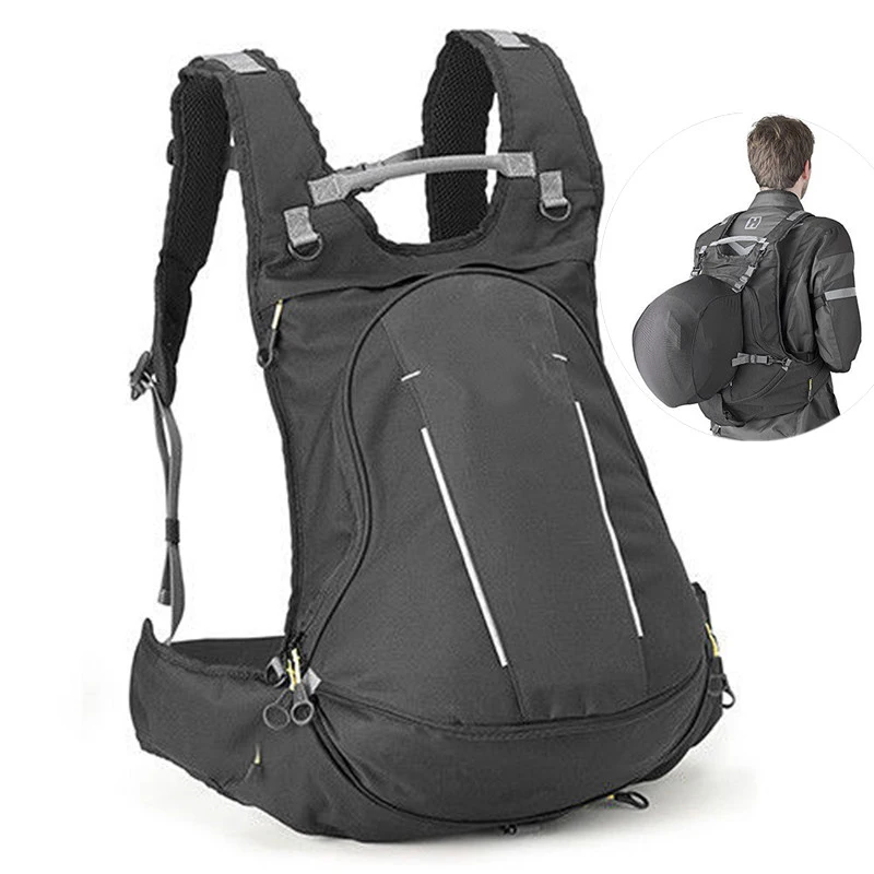 

Motorcycle Backpack Motorcycle Helmet Bag Waterproof Nylon Motorbike Cycling Computer Backpack Riding Shoulder Bag