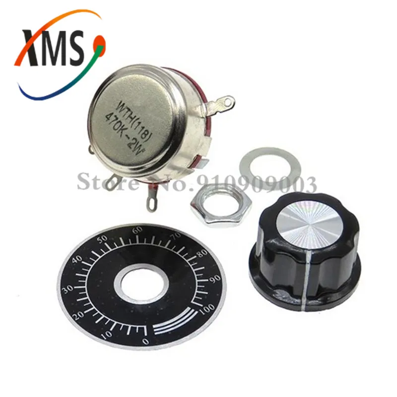1 Набор WTH118 DIY Kit Parts 2W 1A потенциометр 1K 2 K 4 7 10K 22K 47K 100K 470K 1M|Потенциометры| |