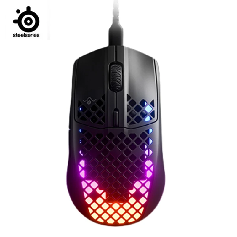 Проводная ссветильник Кая игровая мышь SteelSeries Aerox 3, 8500CPI, TrueMove Core, оптический датчик светильник Сверхлегкий вес, водостойкий дизайн