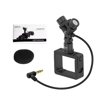 

COMICA Photography Accessories MIC Metal Housing Cardioid Condenser mini Microphone XY Stereo Compatible for DJI OSMO Pocket