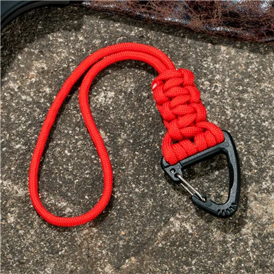 High Strength Lanyard Triangle Buckle Key Ring Parachute Cord Paracord Keychain
