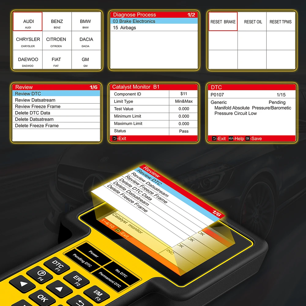 Thinkcar Thinkscan 600 ABS/SRS OBD2 сканер TS600 oil/TPMS/EPB Сброс считыватель кодов PK CR619