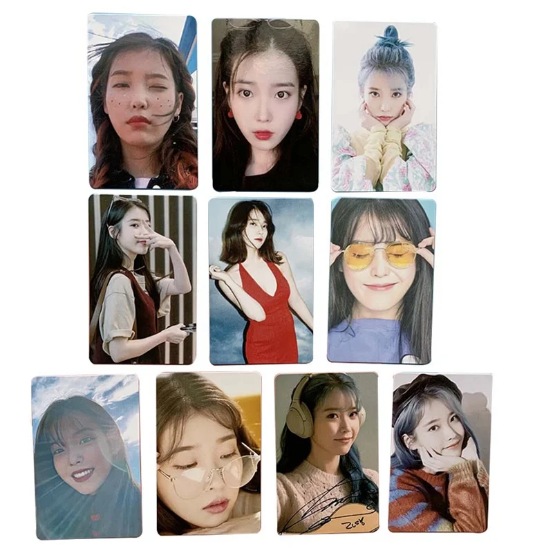 10 шт./компл. IU Ji Eu KPOP новый альбом самодельная бумага ЛОМО карточка Фотокарточка