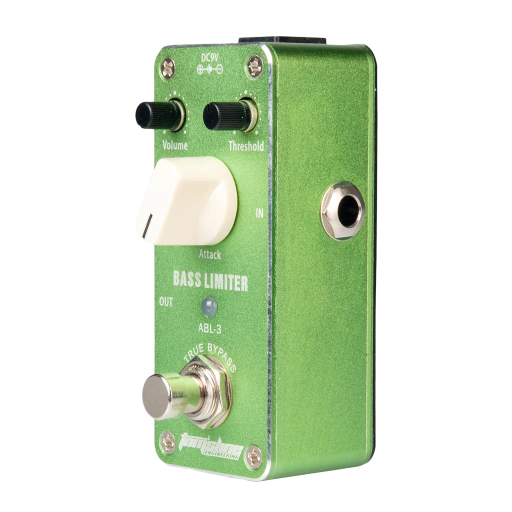 

Bass Limiter Guitar Bass Effects Pedal Reduce Redundant dynamic Balance Output Attack Volume Threshold Knob
