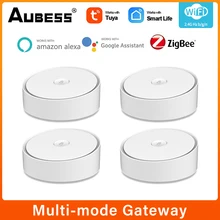 

Aubess Tuya Zigbee Smart Gateway Hub Smart Home Bridge Smart Life APP Wireless Remote Controller Compatible With Alexa Google