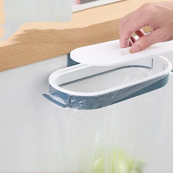 

Garbage bag rack storage rack hanging household wall bracket hook cabinet door rack kitchen garbage can