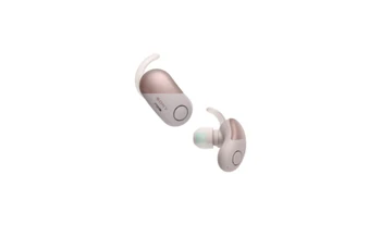 

Sony WFSP700NP headset and helmet hook ear earphones, inside heard Pink