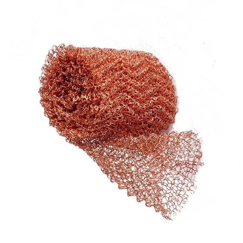 

Copper 100*10cm Mesh Pest Control Rodent Proof Copper Wire Wool Roll Accessories