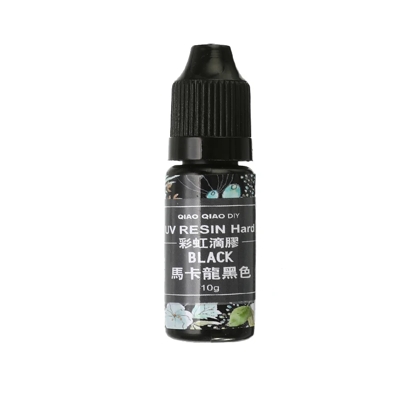 Black 10 г Ультрафиолетовый полимеризации смолы УФ смолы клей быстрое высыхание краситель пигмент DIY ювелирных изделий инструменты ремесло украшения - Цвет: Black