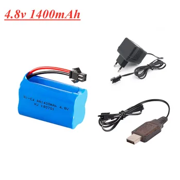 

4.8v 1400mAh NI-CD Battery 4.8v Rechargeable Battery Pack For Rc toys Cars Tanks Robots Boats Guns 4*AA Battery Pack 1p to 2pcs
