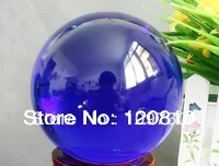 

00366 A+Asian Rare Natural Quartz Blue Magic Crystal Healing Ball Sphere