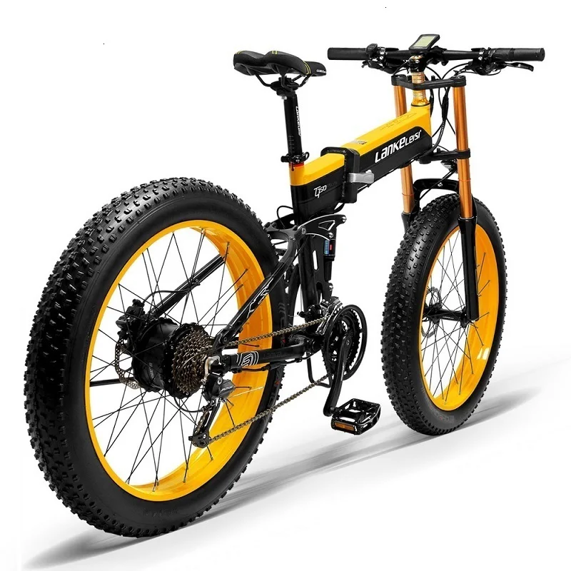26 дюймов складные Электровелосипеды XT750Plus Shimano 27 скорость 48V Снежная гора пляжные