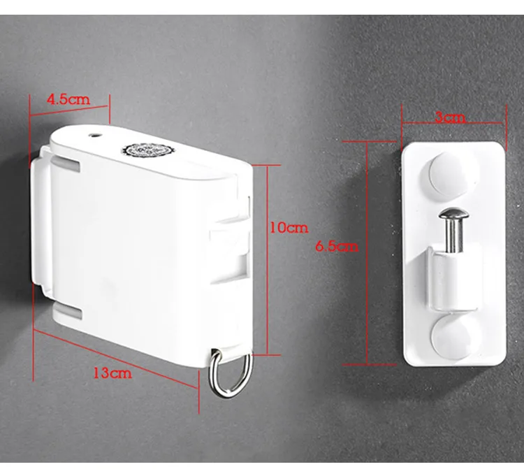 Retractable Clothesline Rope No Drilling Required Indoor Invisible Clothesline with Hanger Hole Drying Rack Balcony Clothes Line (10)