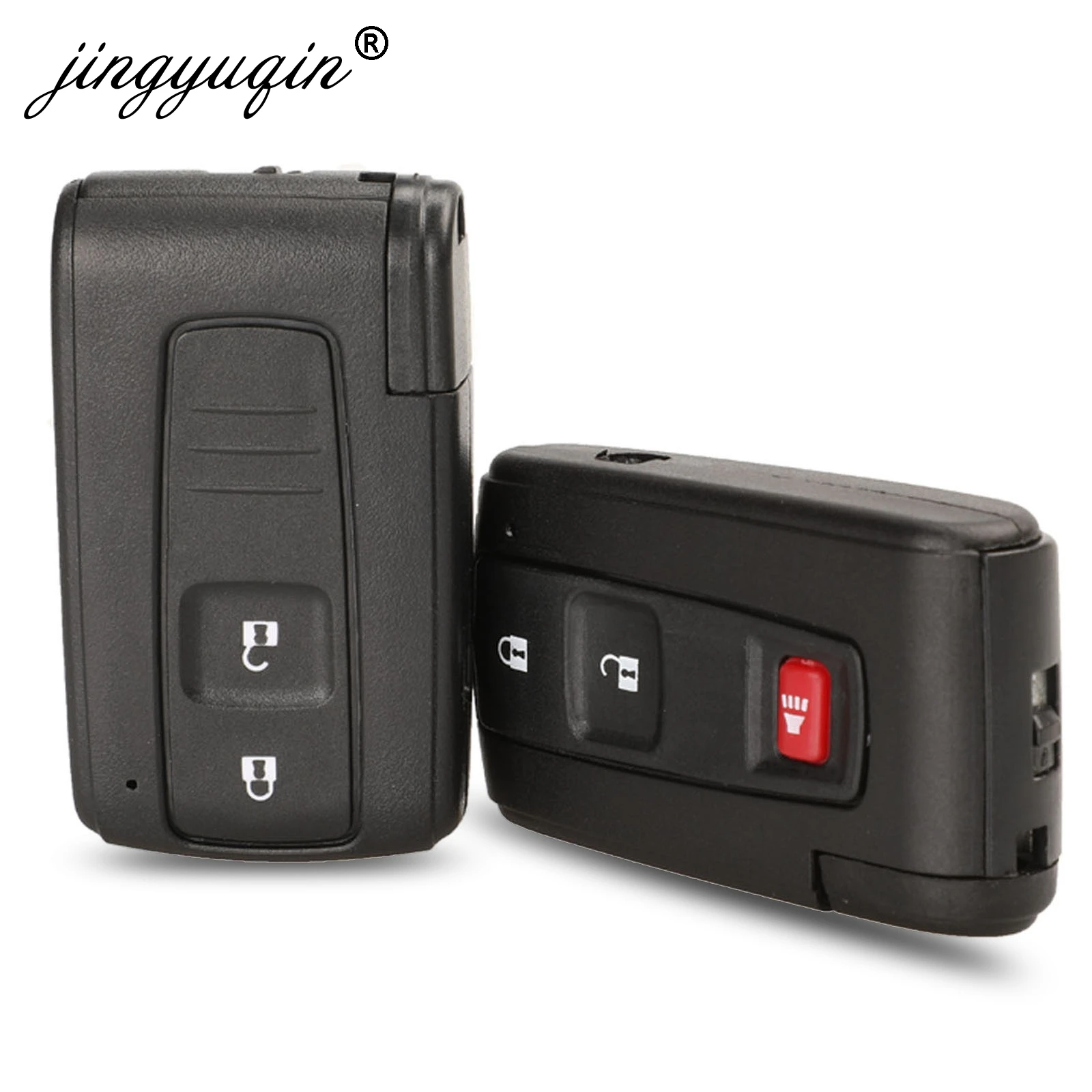 Jingyuqin 5 шт./лот 2/3 кнопки дистанционного головка ключа для Toyota Prius Corolla Verso+ TOY43 вставка замена лезвия-ключа чехол