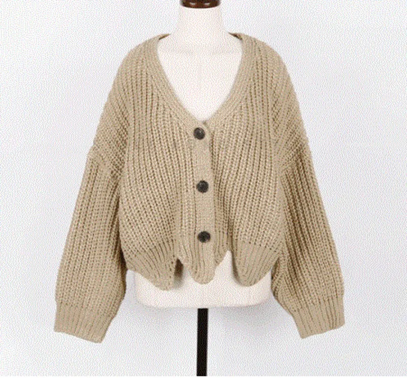 

2019 Korean Women Sweater Cardigan Design Female Knitted Cardigan Knit Sweater Autumn Winter Tops