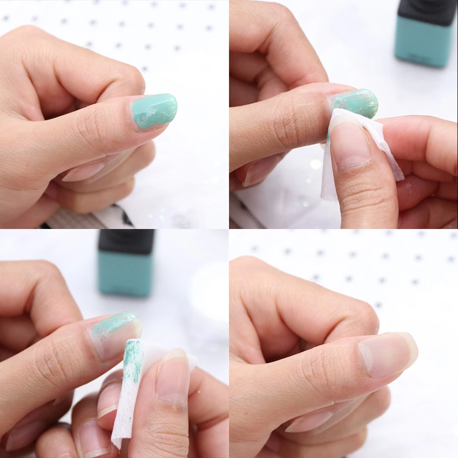 Lint-Free Nail Wipes Cotton Nail Gel Polish Remover Napkins Soak off Pads Paper Cleaner Manicure Pedicure Gel Varnish Tool 6